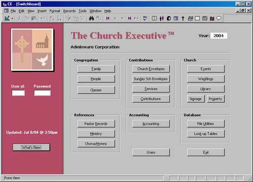 access contact database template